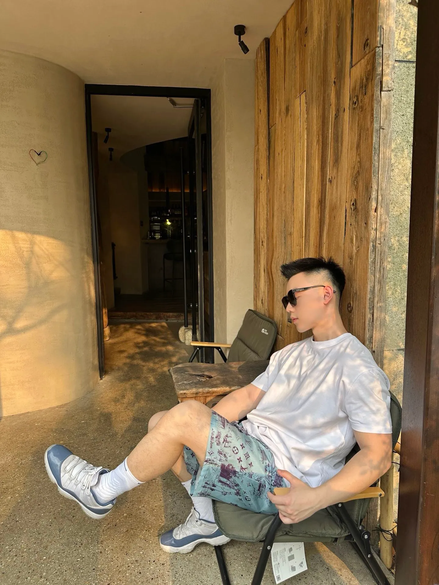 Louis Vuitton/Louis Vuitton City Park Mulberry Silk Suit Shorts
